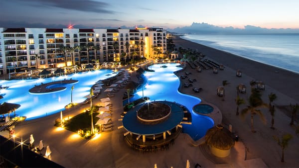 Hyatt Ziva Los Cabos Outdoor Swimming Pool Aerial View