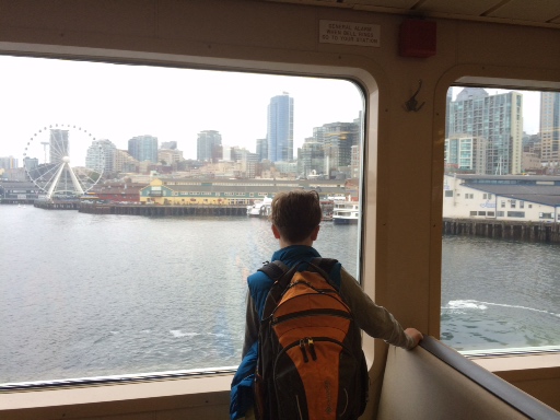 Milo looking back at Ferry