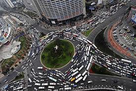 Paris roundabout