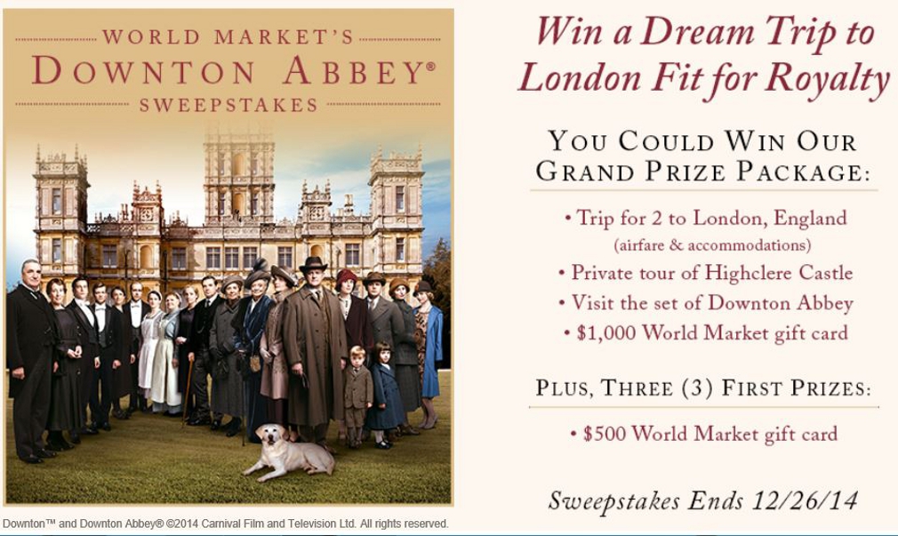 Downton Abbey Sweepstakes