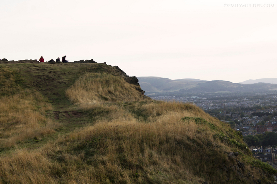 Hikers on the Bluff