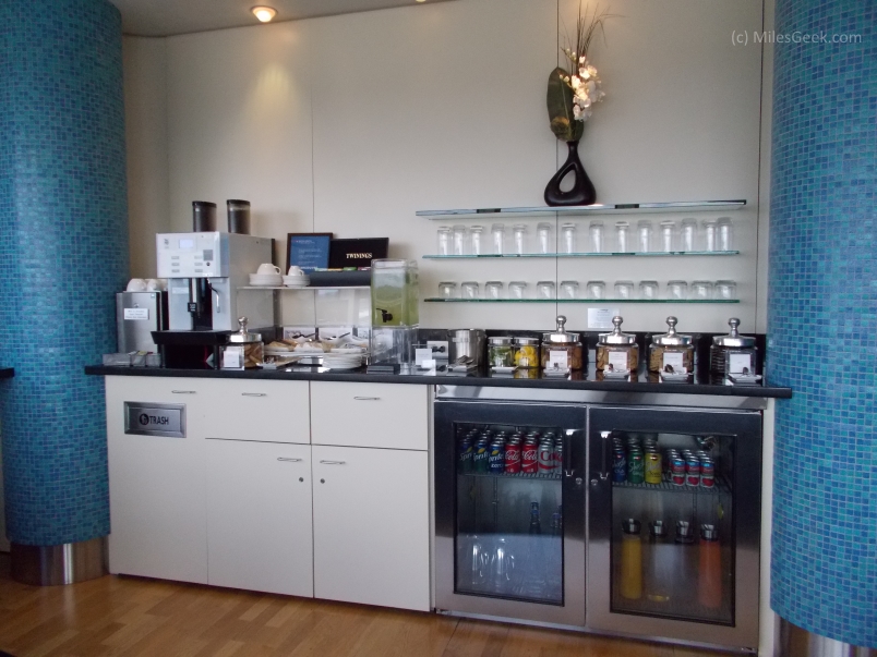 Beverage Area British Air First Class Lounge Seattle