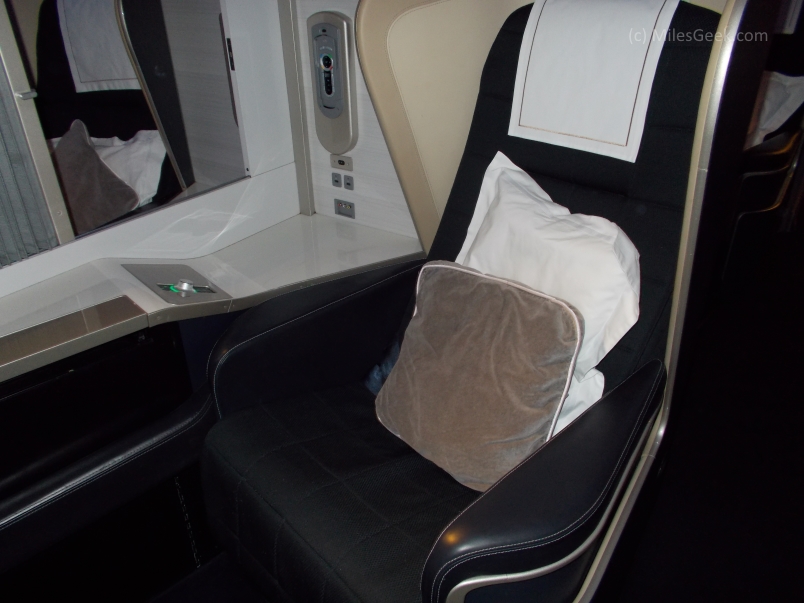 First Class Pod - British Air Seattle to Heathrow