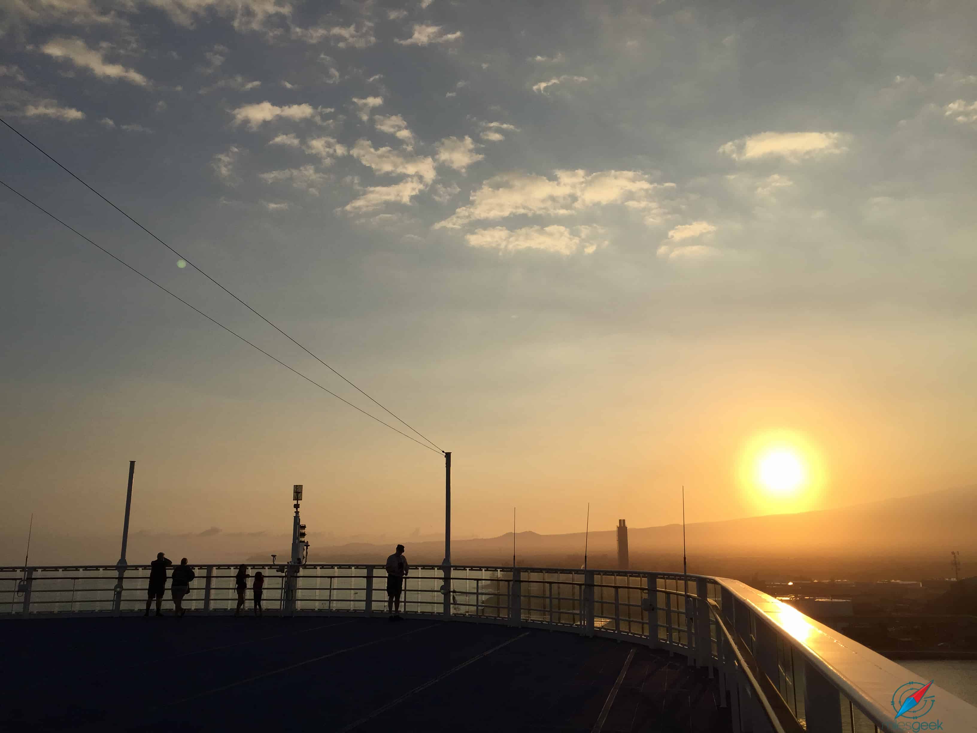 NCL - Pride of America - Observation Deck Sunset