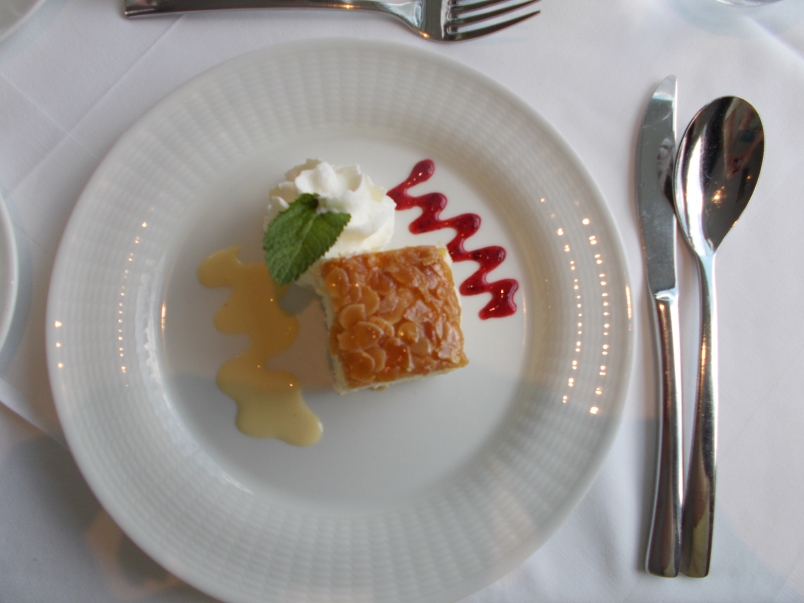 Almond Cake with Fruit Sauces