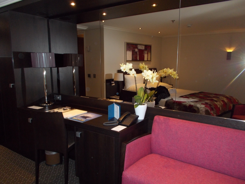 Desk Area with Plugs for Computer and Phone - WiFi is Free in Room and Throughout the Ship - Artistry II