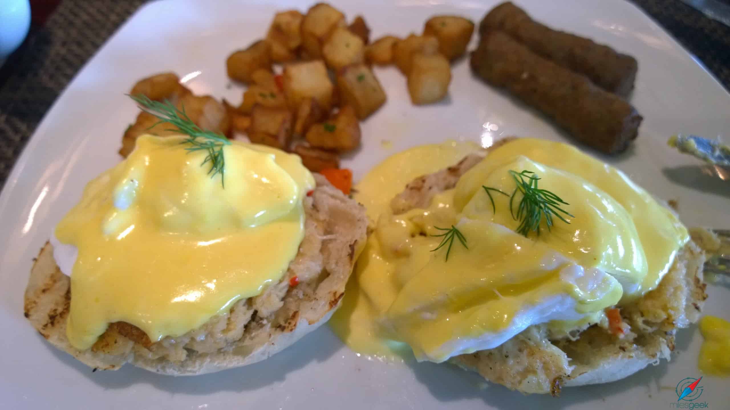 Pride of America Crab Benedict