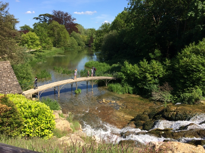 Walking the Extensive Grounds