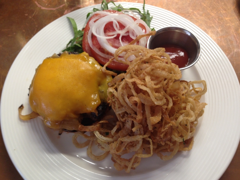Angus Burger Au Poivre at Cru Charleston