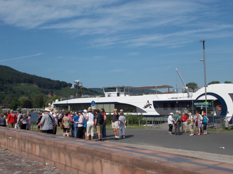 Getting Ready for our City Tour of Miltenberg