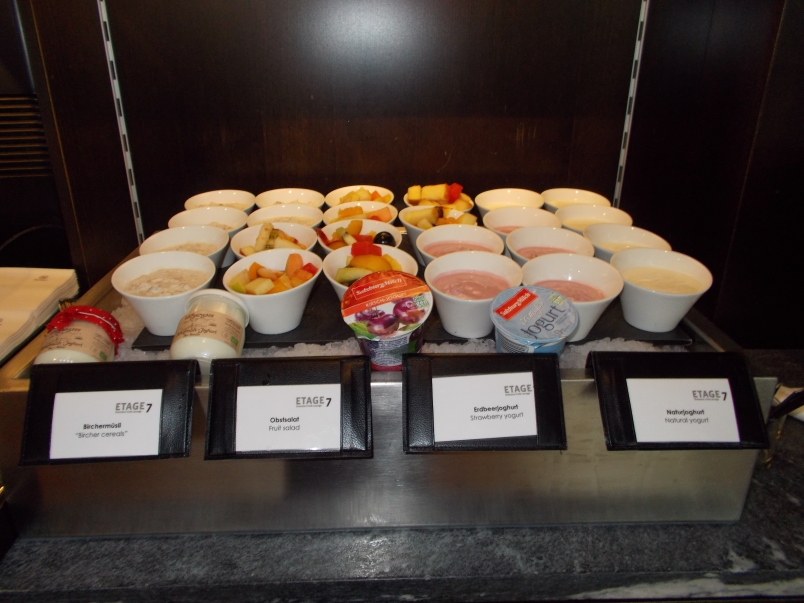Breakfast Yogurts and Fruit Club Lounge