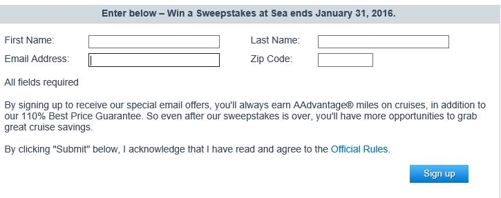 500,000 AAdvantage® miles.11.2015.EntryForm