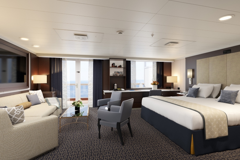 Holland America Eurodam Neptune Suite Artist Rendering
