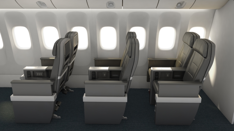 American Airlines Premium Economy Seats Side View