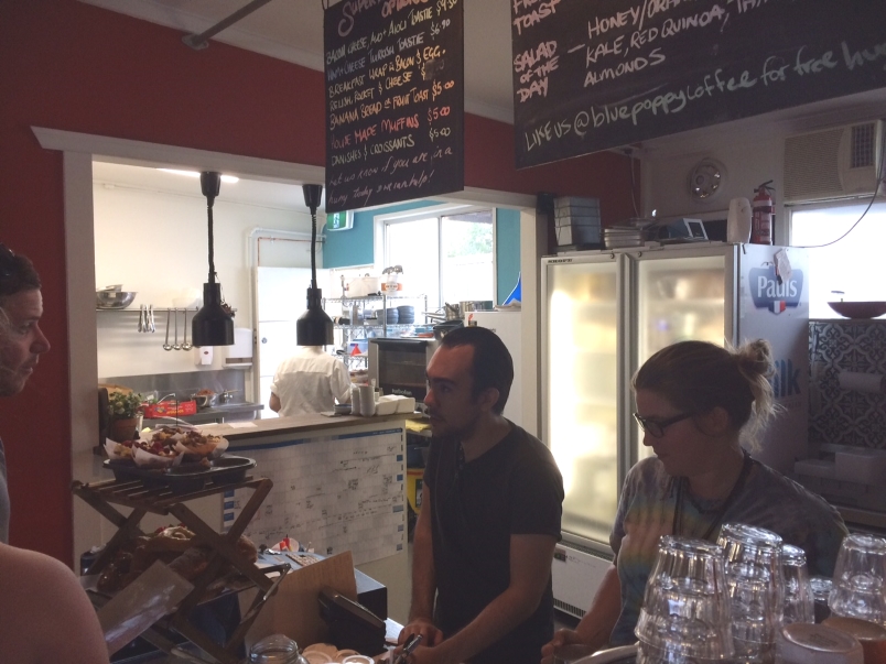 Blue Poppy Staff Behind the Counter