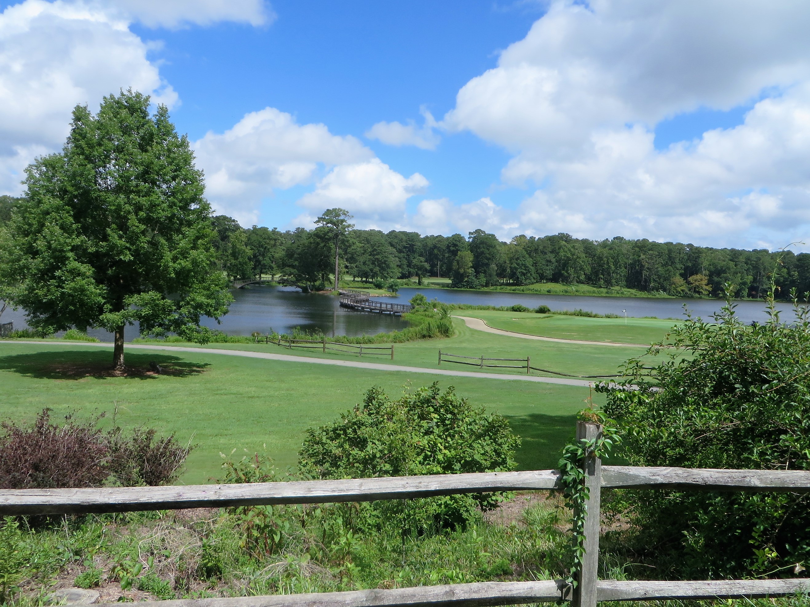 View while walking around the grounds of The Gardens Restaurant