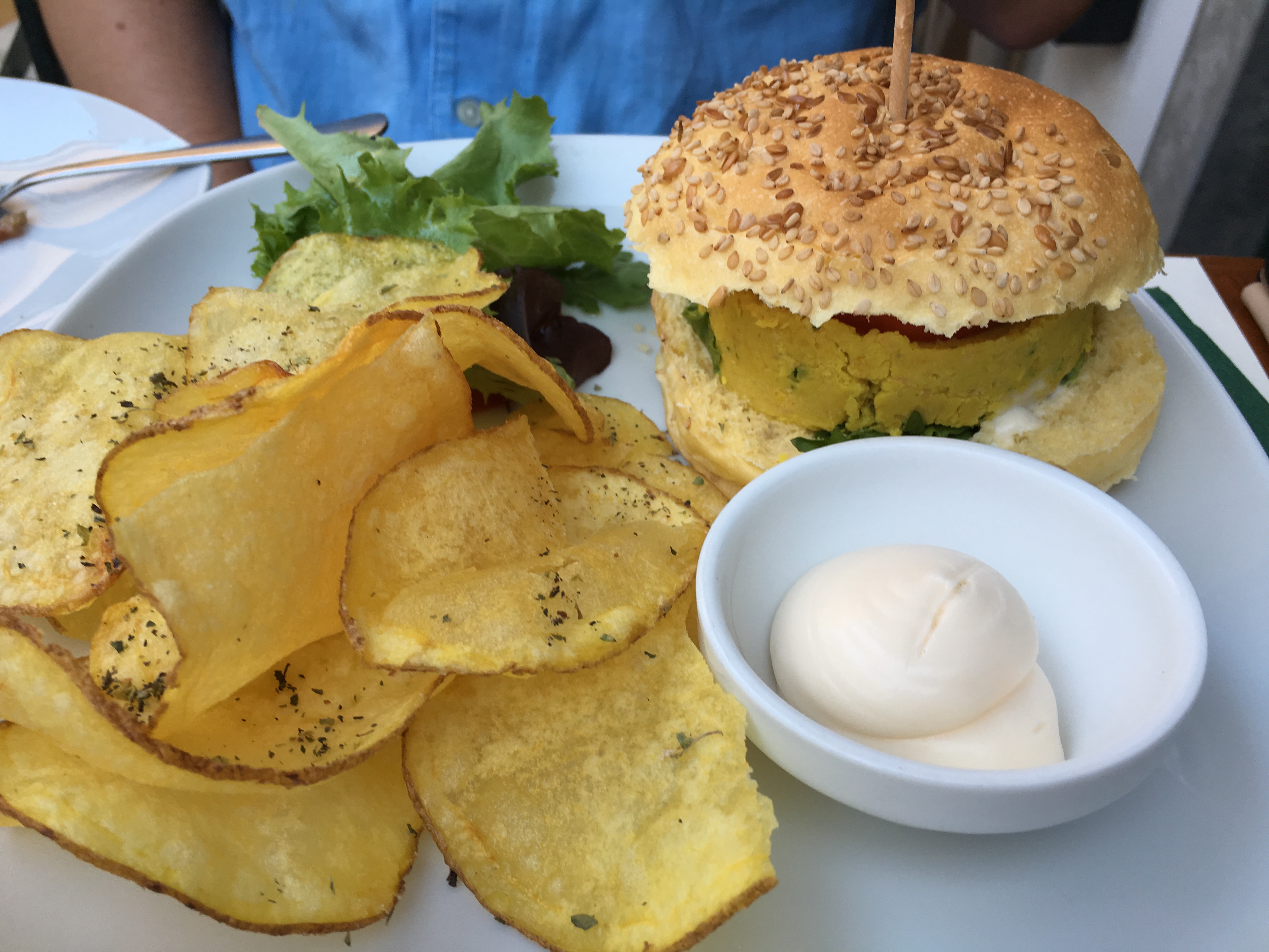 Veggie Burger at Os Bordellos Cascais
