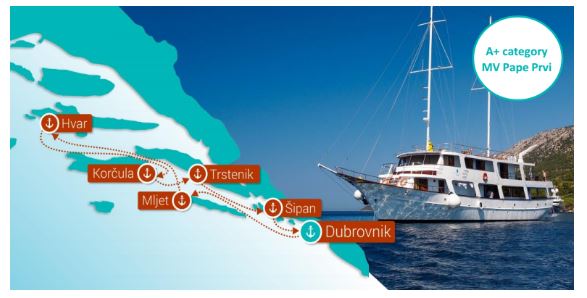 Katarina Line Croatia Cruise Route KL5