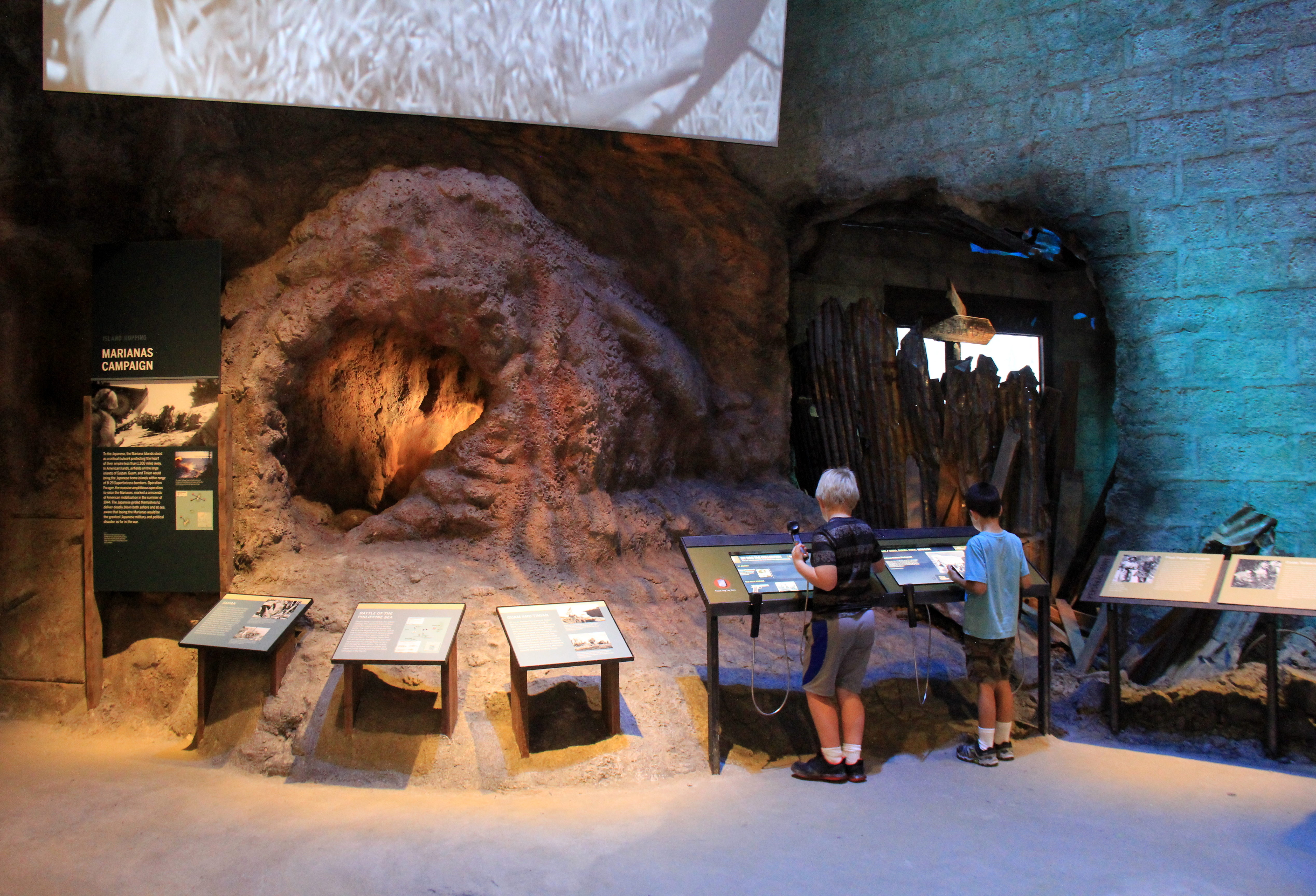 Interactive exhibits at National WWII Museum