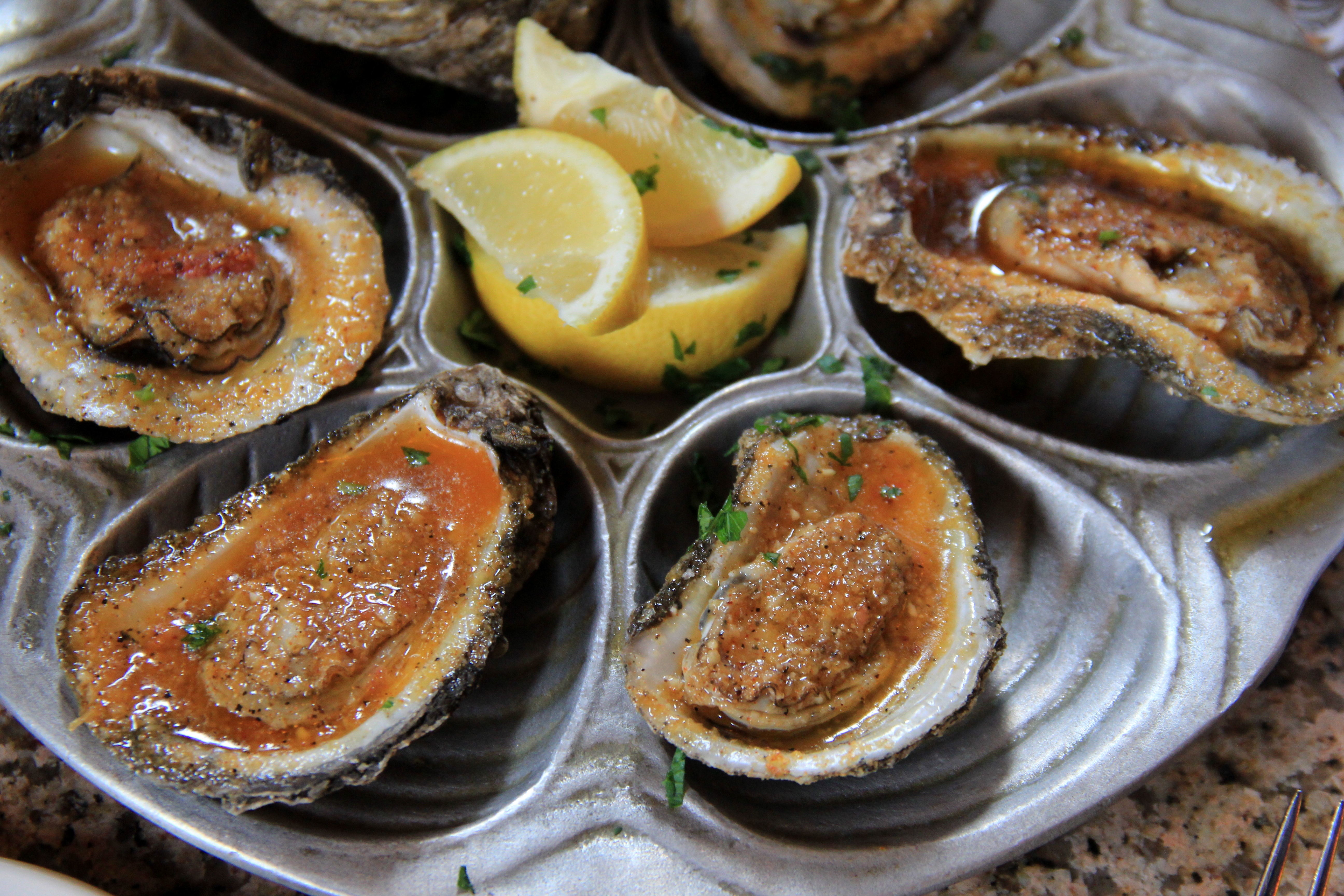 Charbroiled Oysters at Acme Oyster House