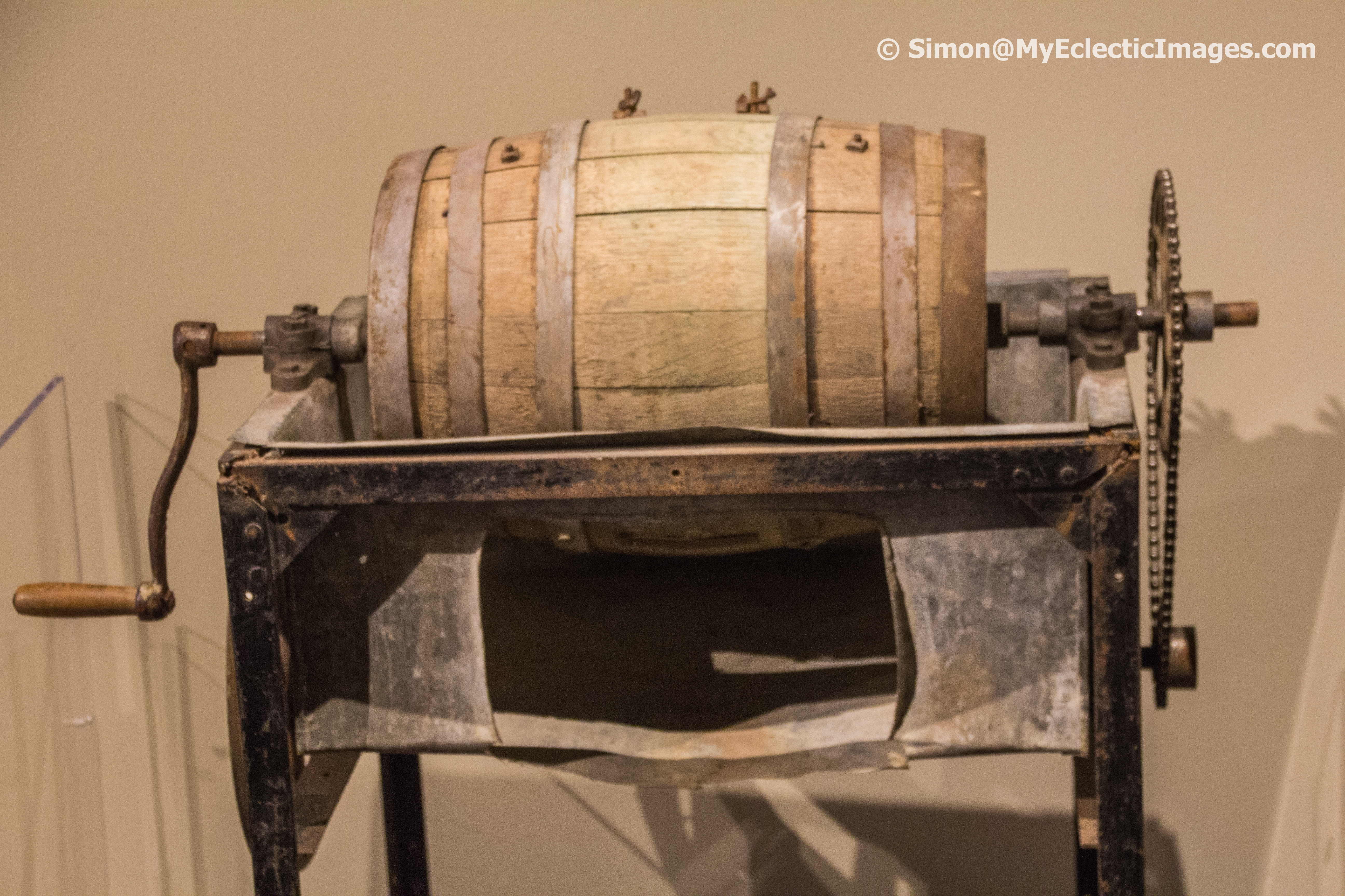 An Antique Ice Cream Churn Quebec Museum of Folk Culture Trois Rivieres