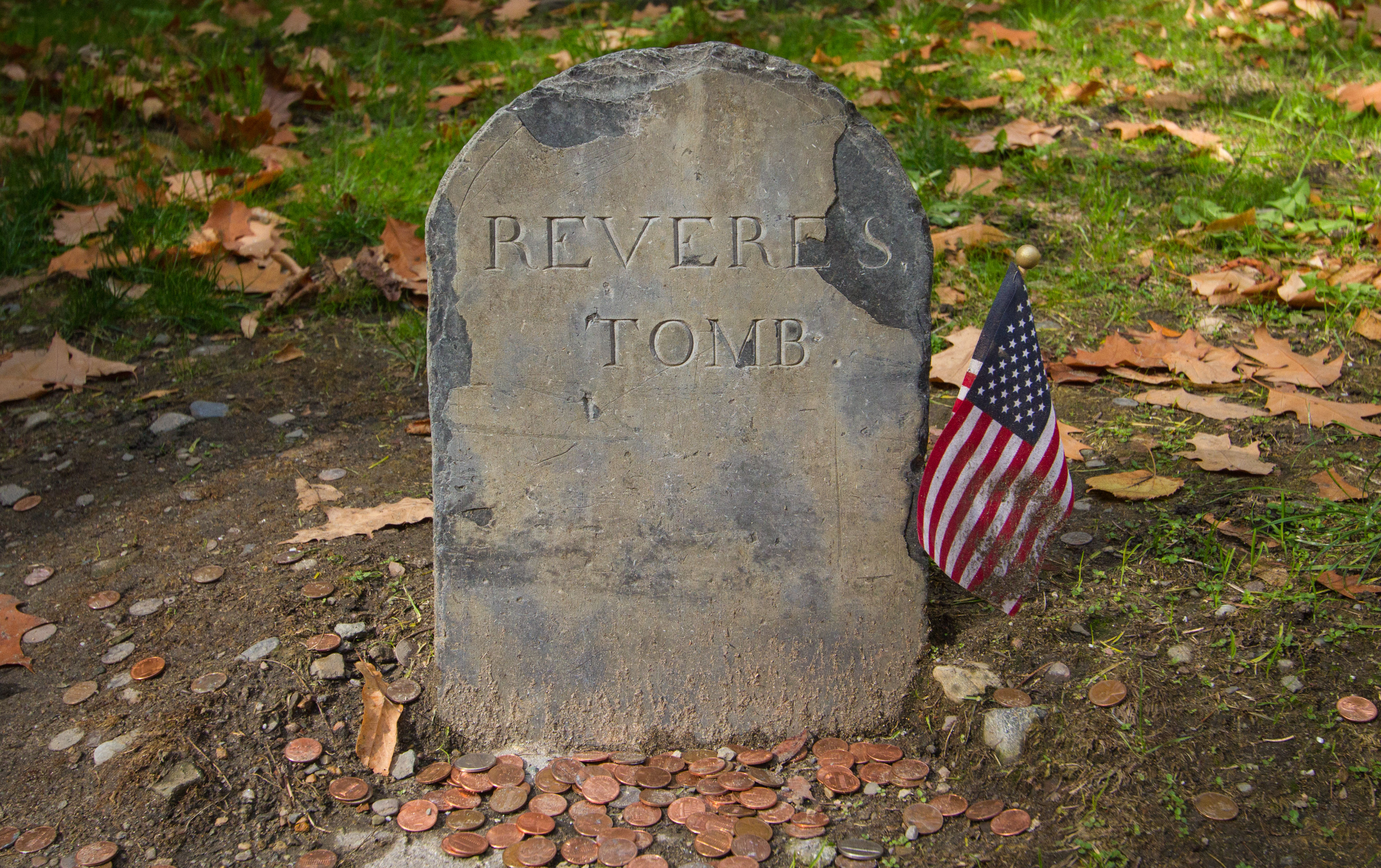 Paul Revere Tomb in Granary Burying Grounds