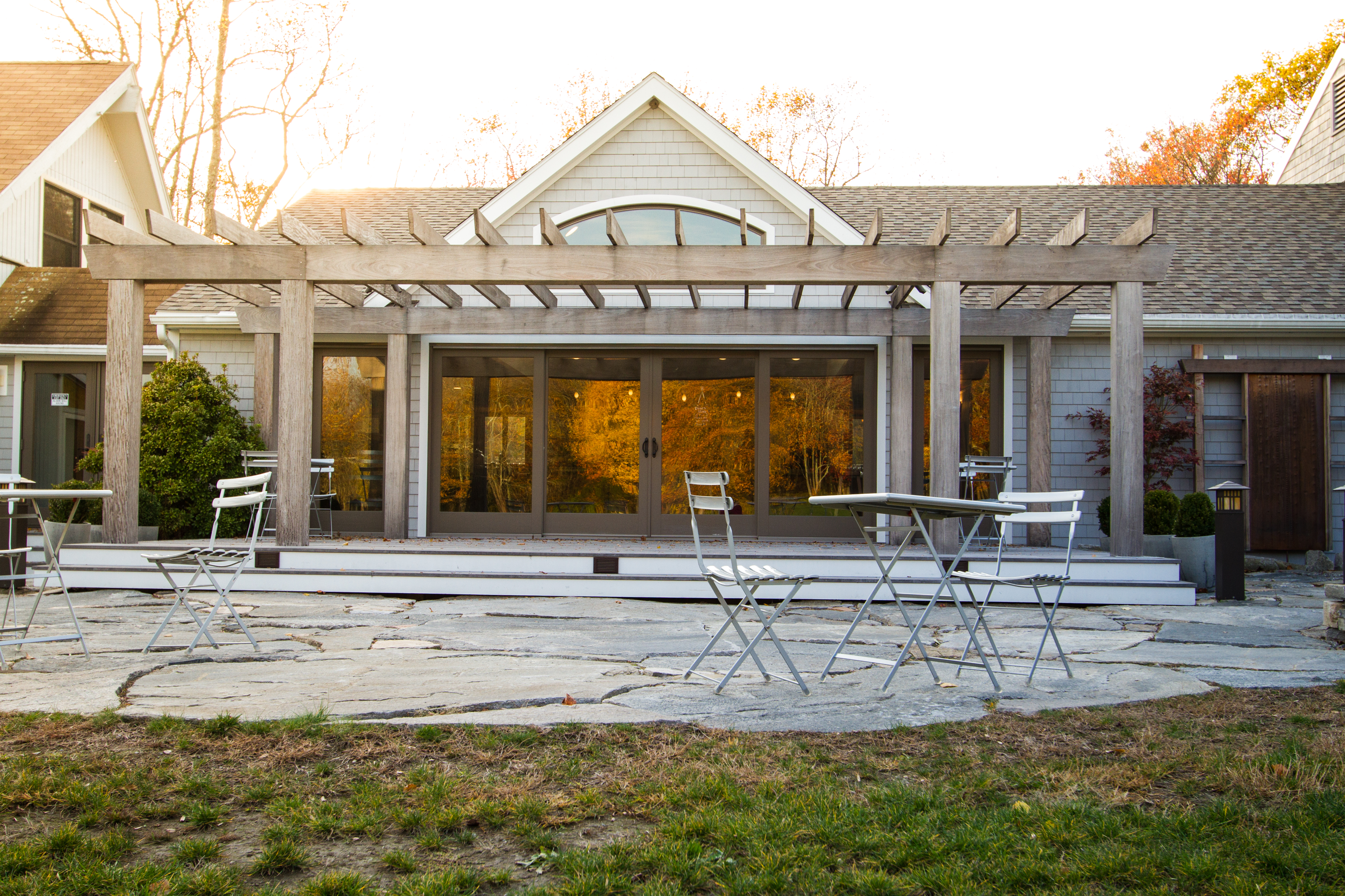 Slate patio - Stonington Vineyards