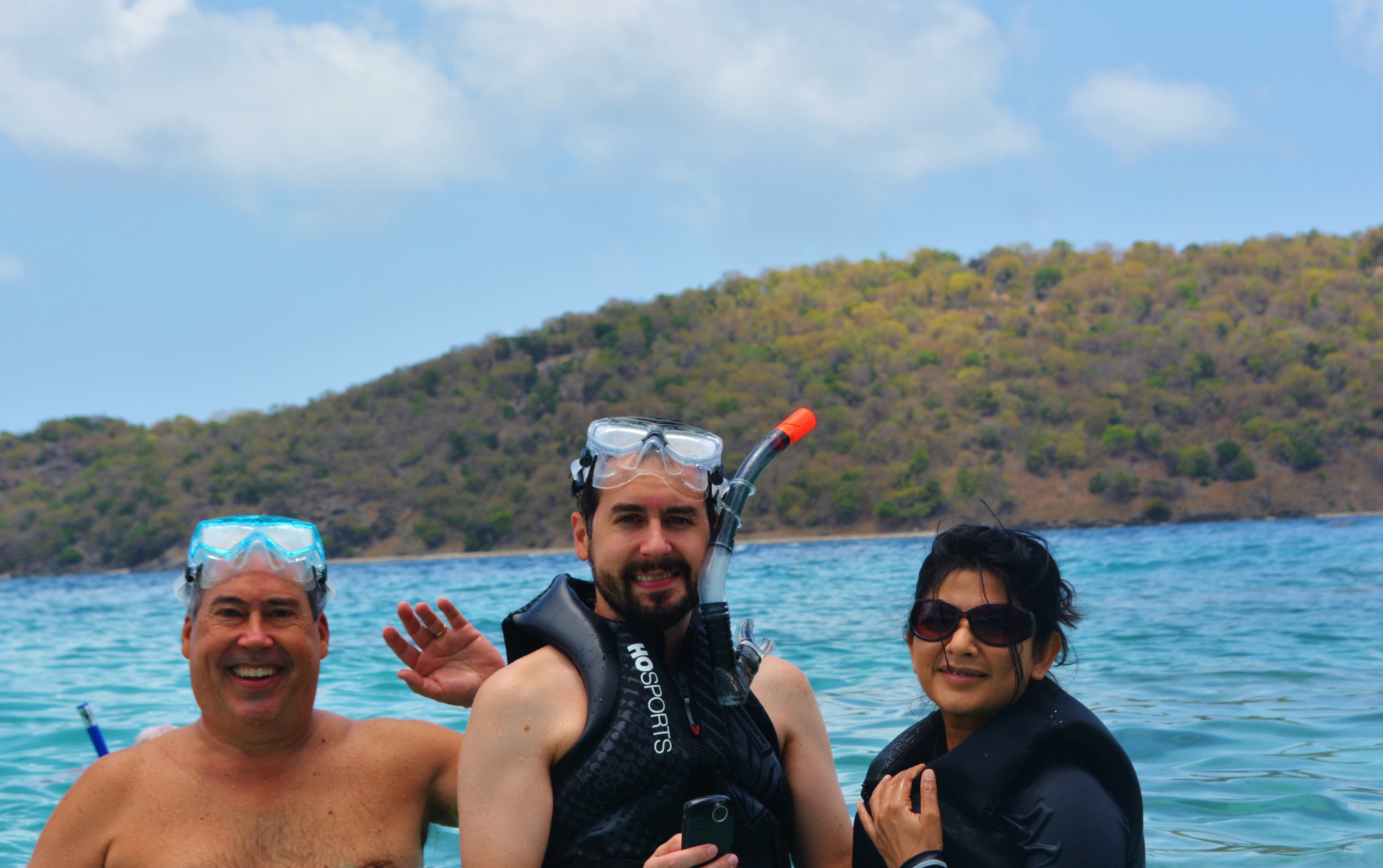 Getting ready to snorkel at Diamond Reef