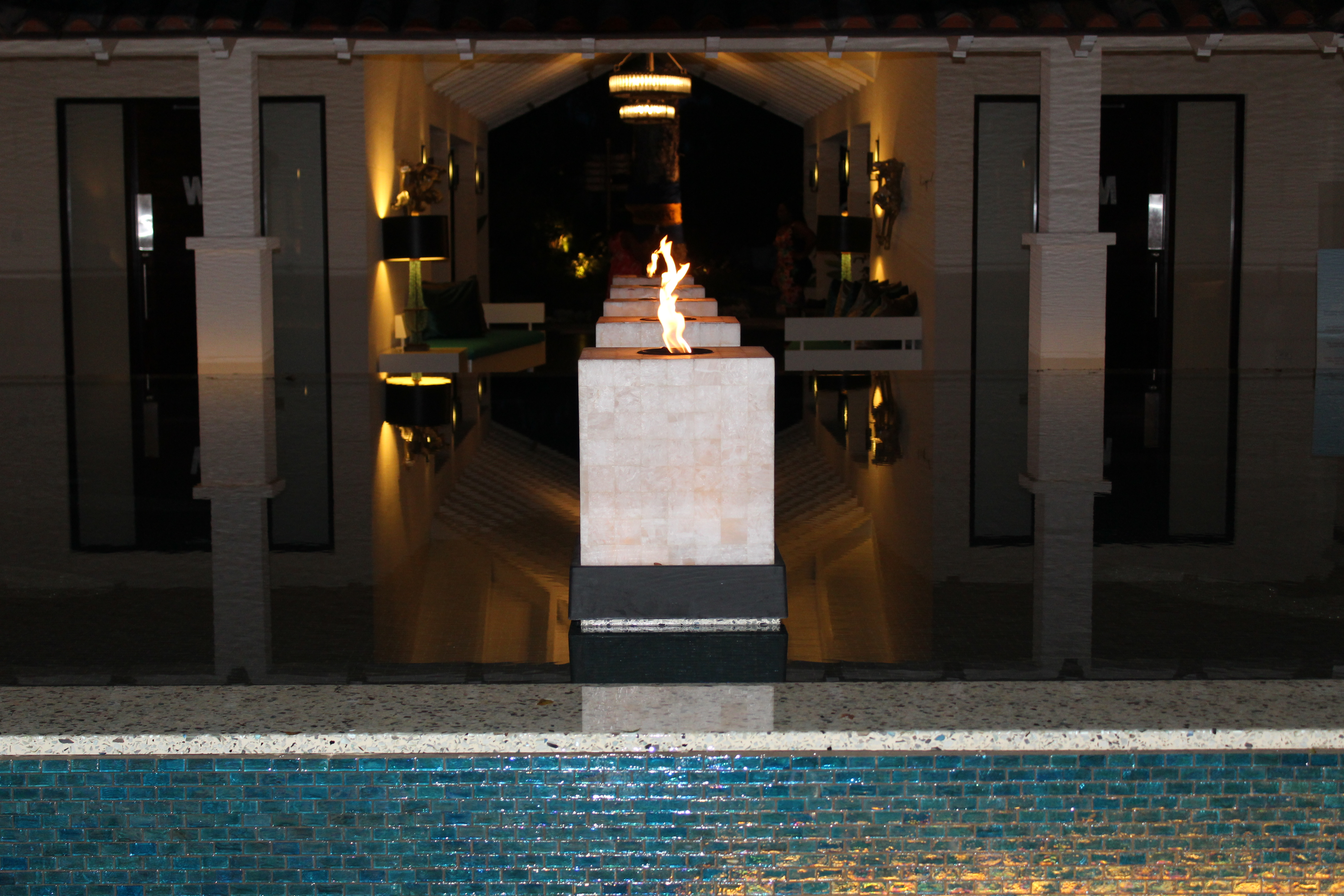 Water Feature - Open Air Lobby Sandals Barbados