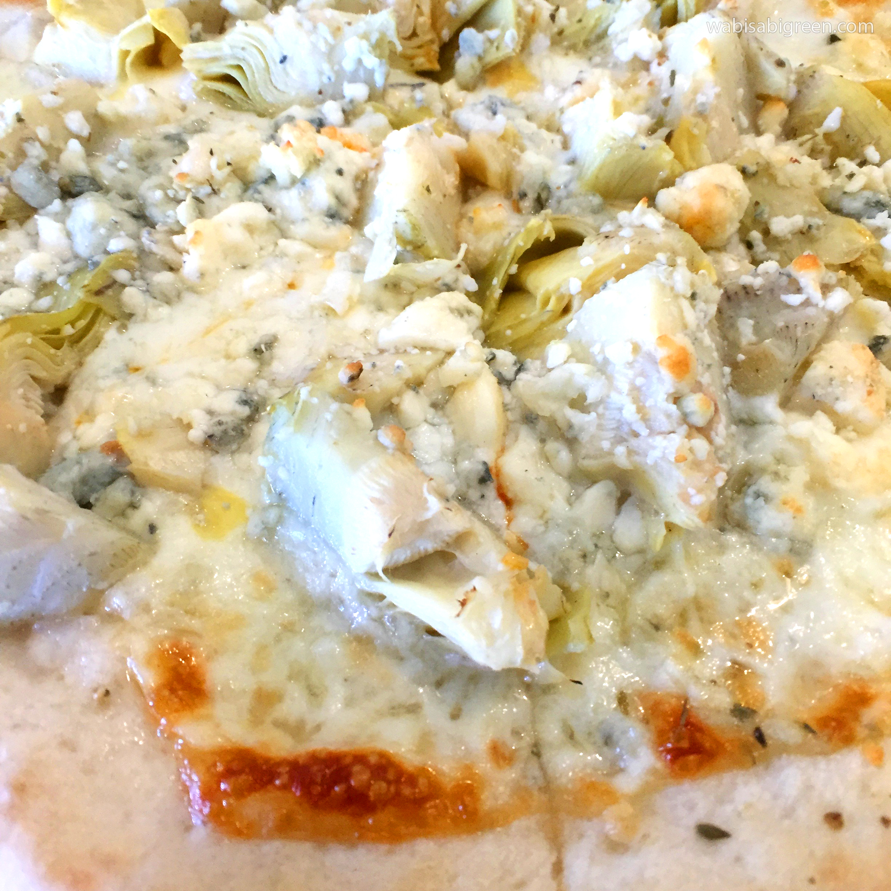 Spirito's Artichoke Bianco Pizza