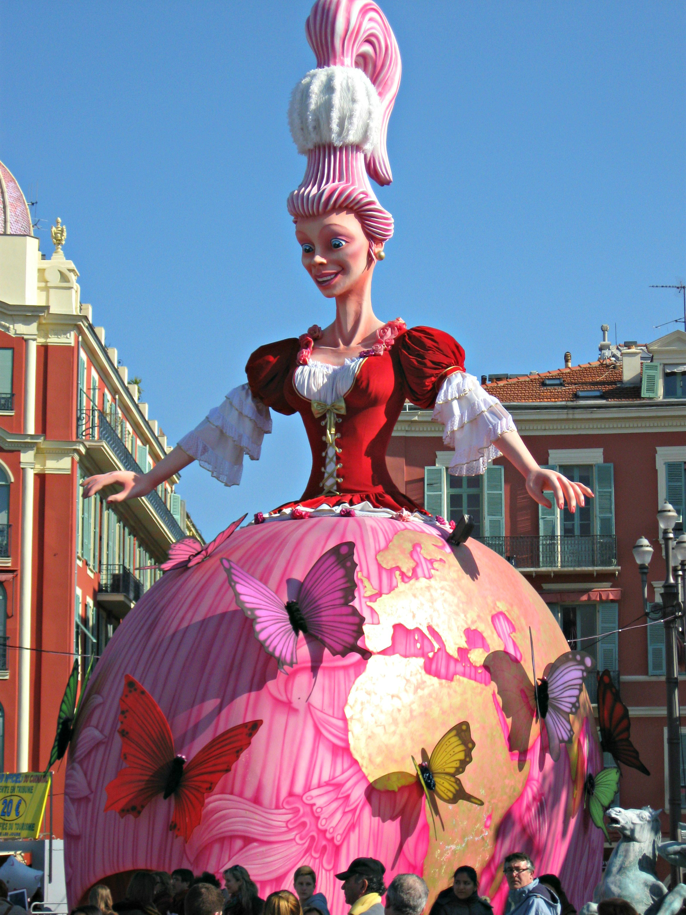 The Carnaval Queen at Carnaval Nice France
