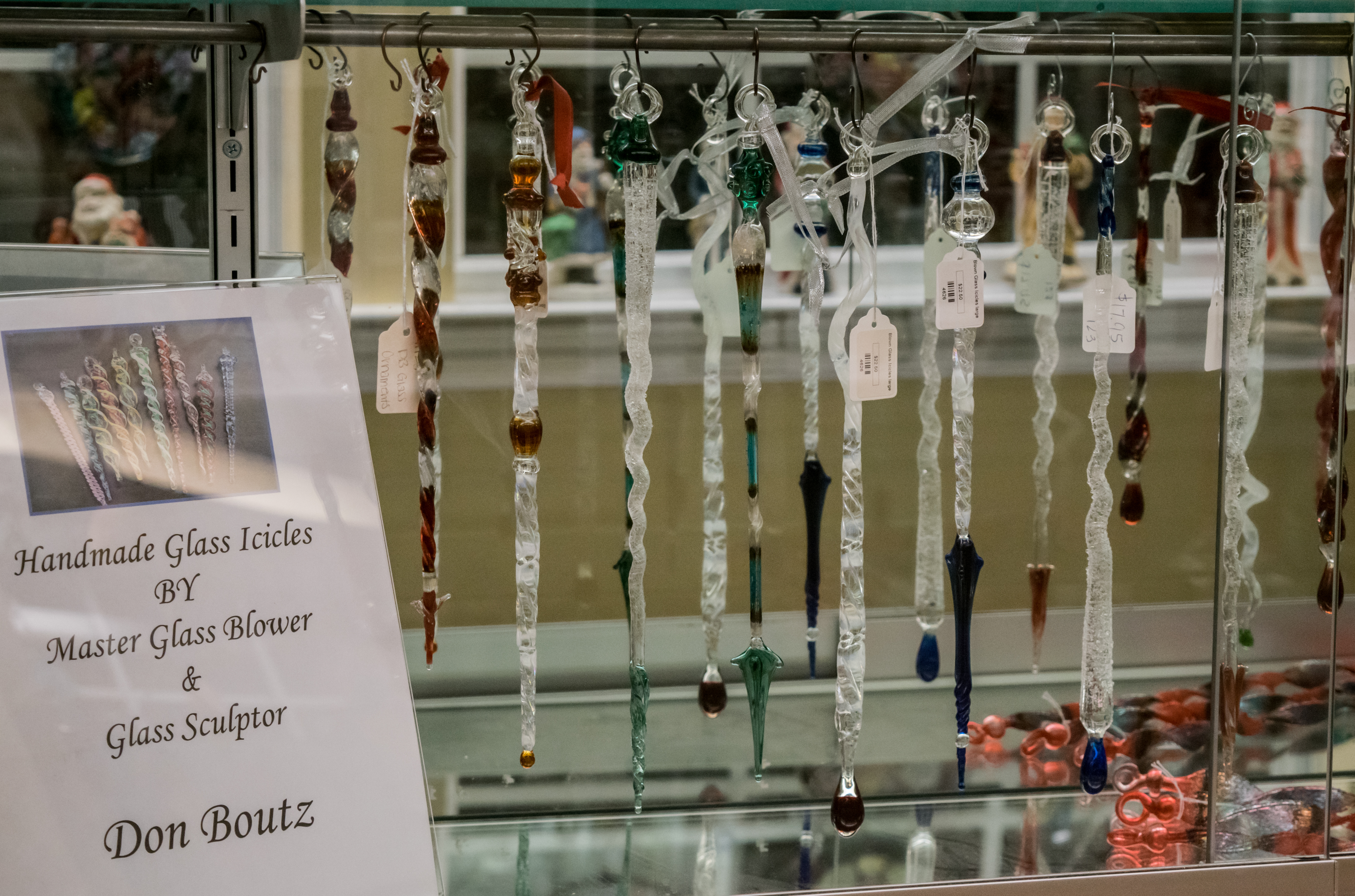 Don Boutz Glass Icicles at Sweetly Southern