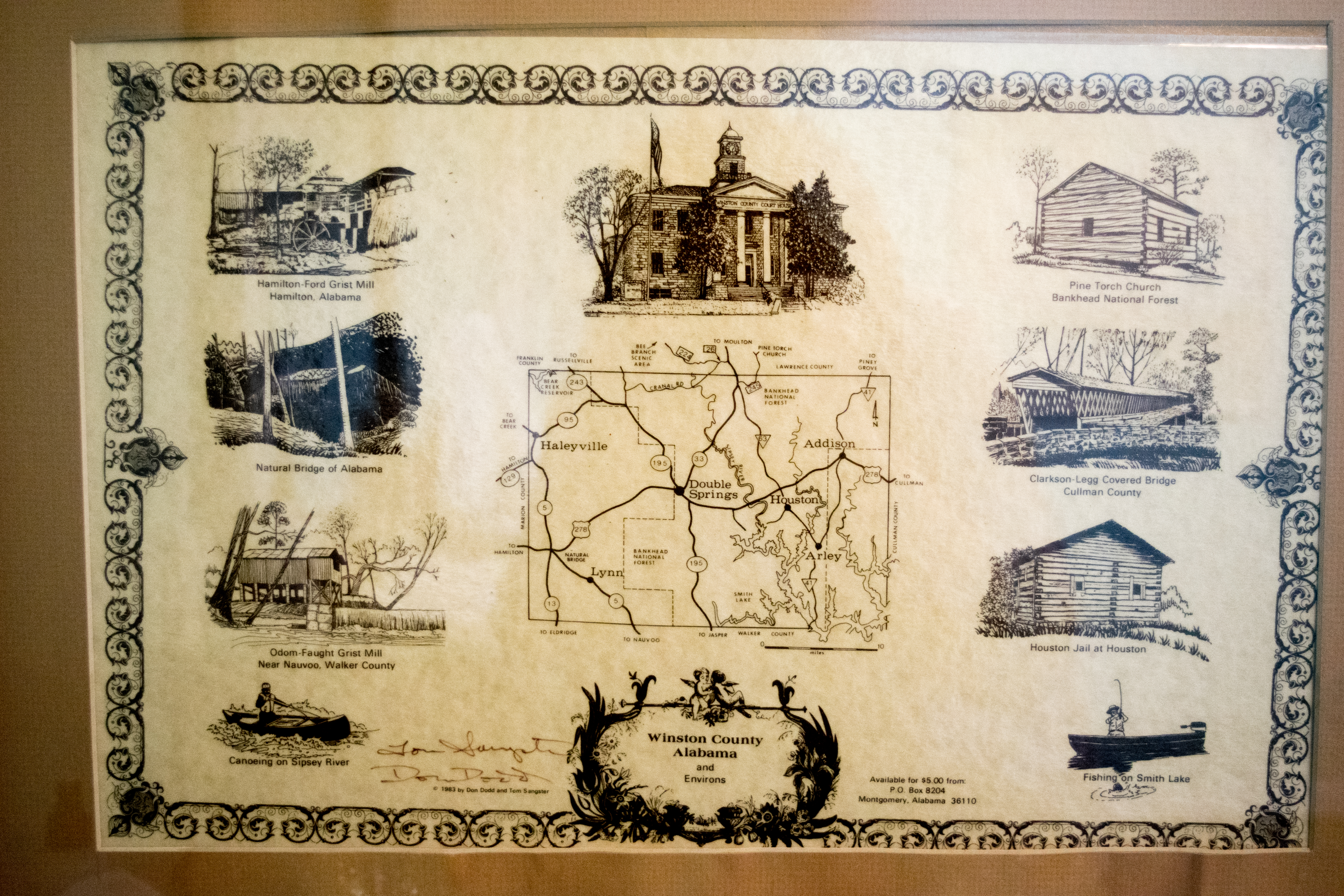 Winston County Alabama Map