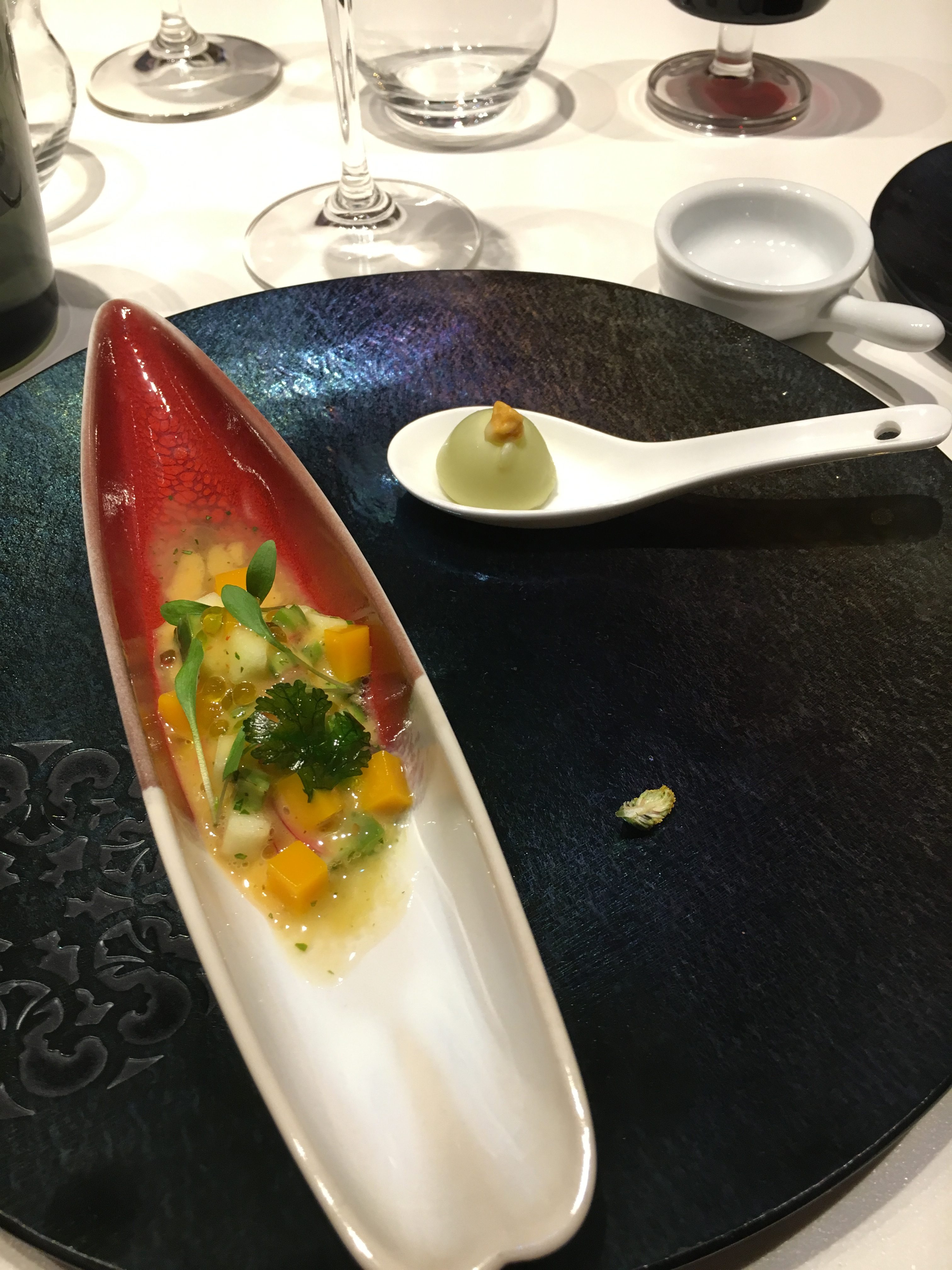 Appetizer Spoonik Restaurant Barcelona