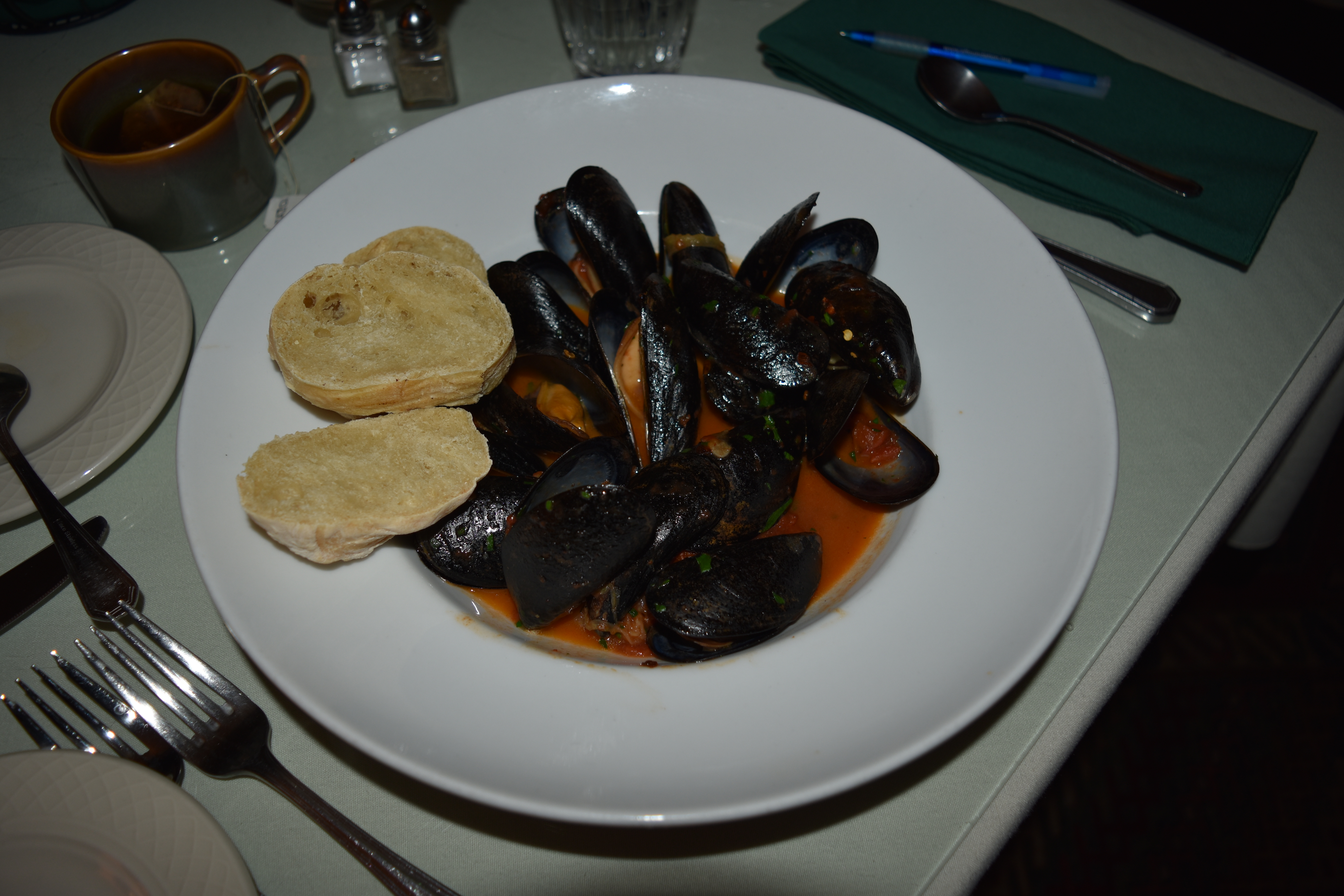 Mussels at Magnolia Inn Hot Springs