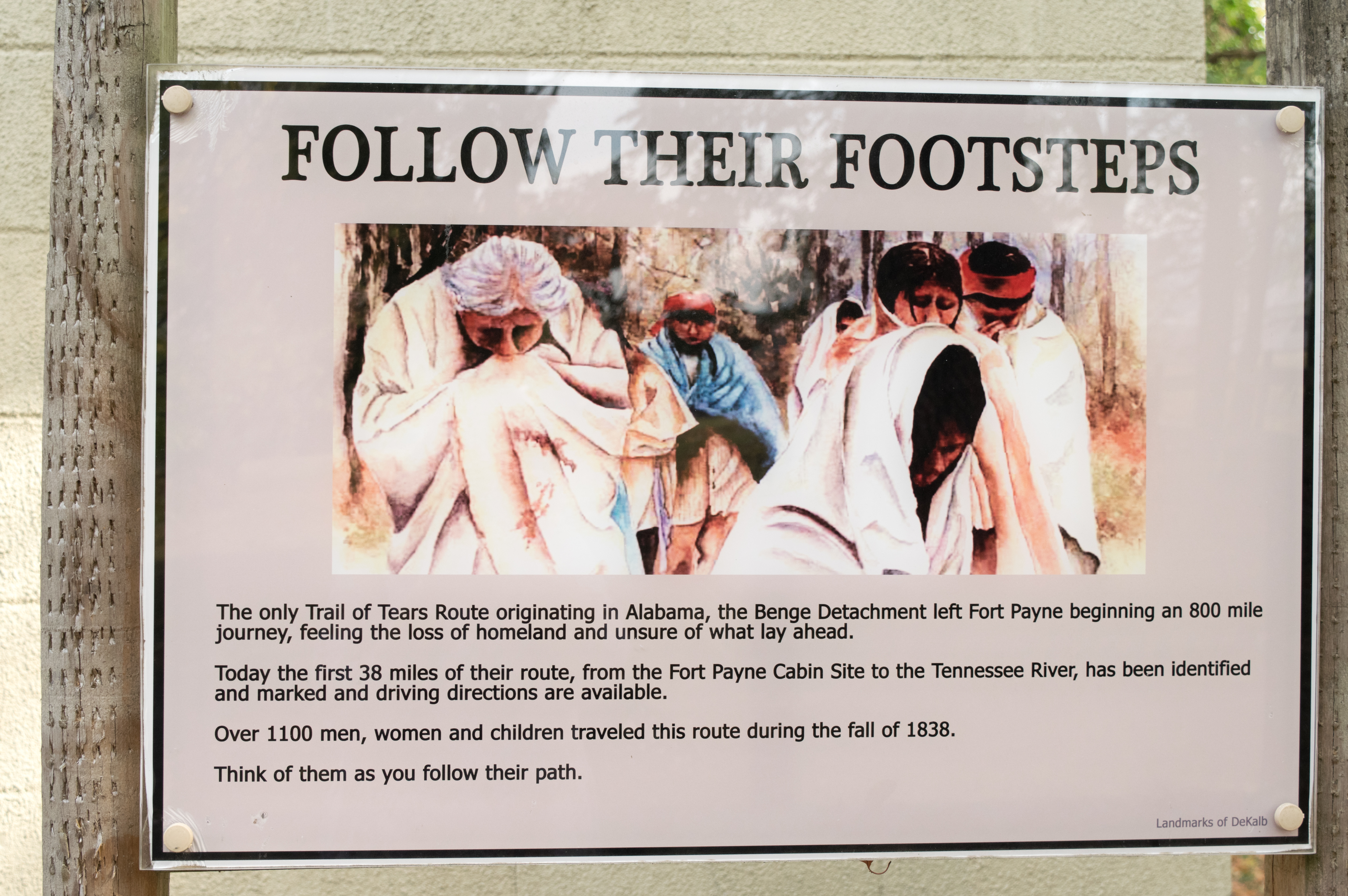 The Trail of Tears 1838 Route markers