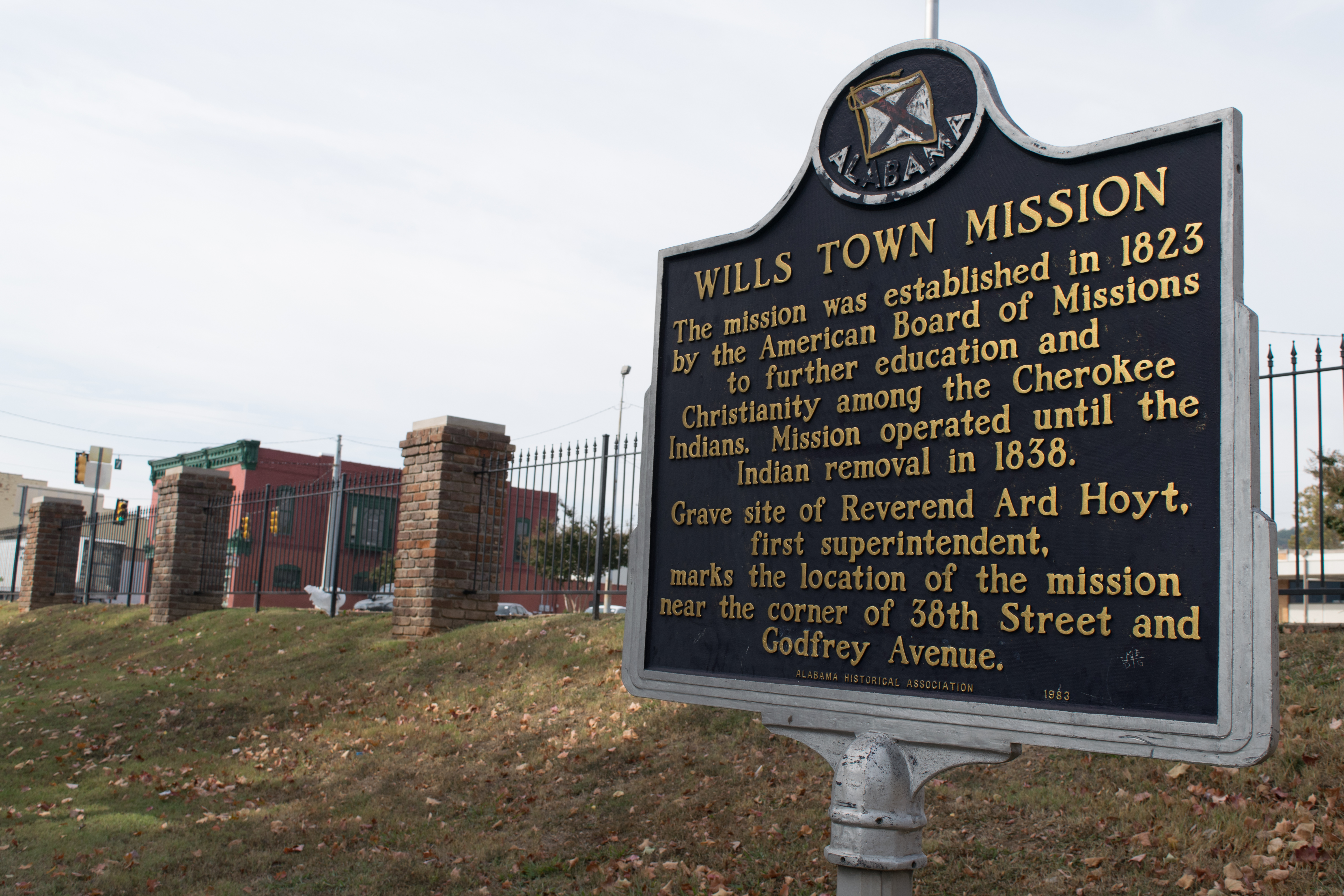 Wills Town Mission Road Marker Alabama