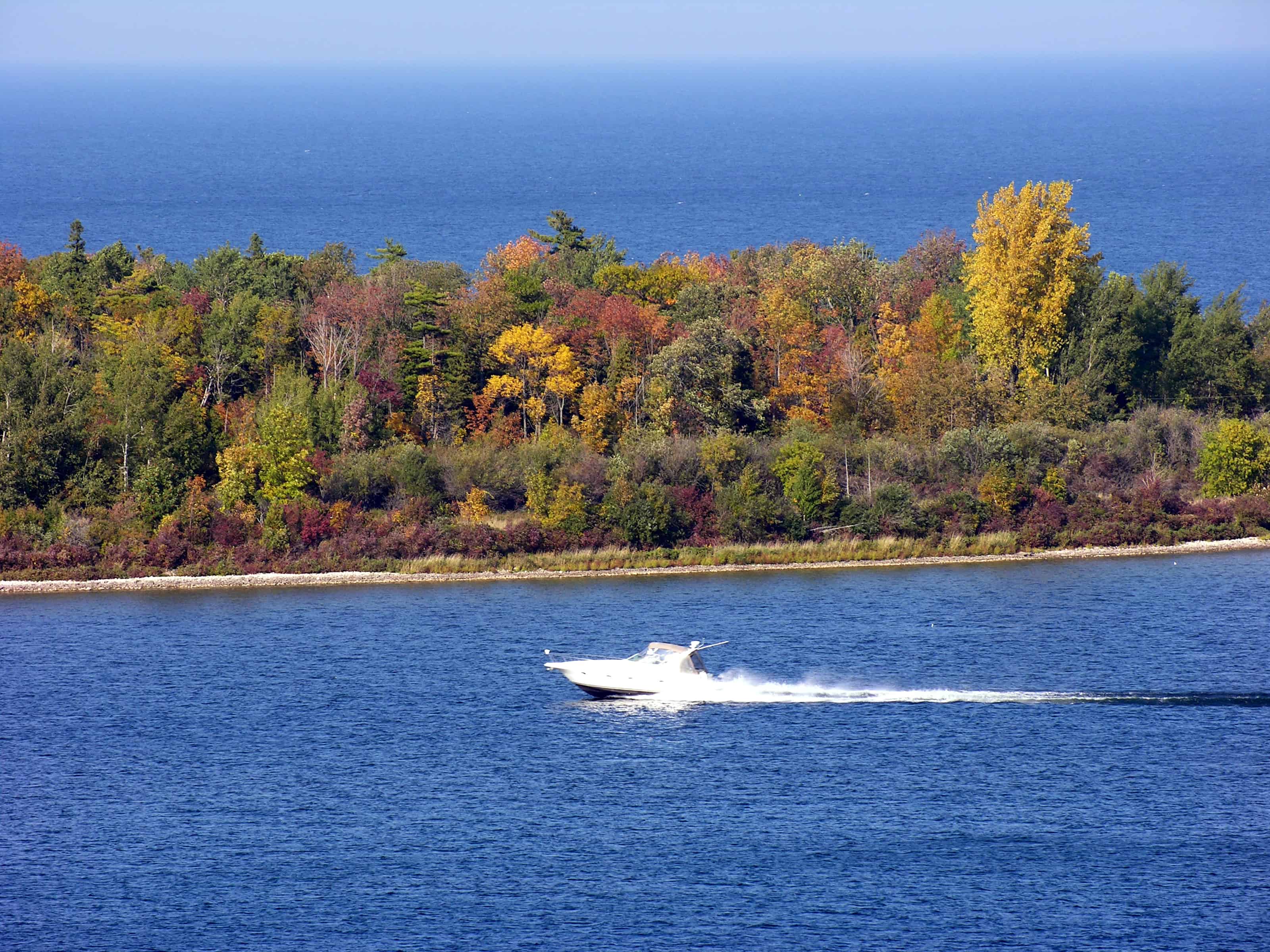 Boating in Door County Wisconsin