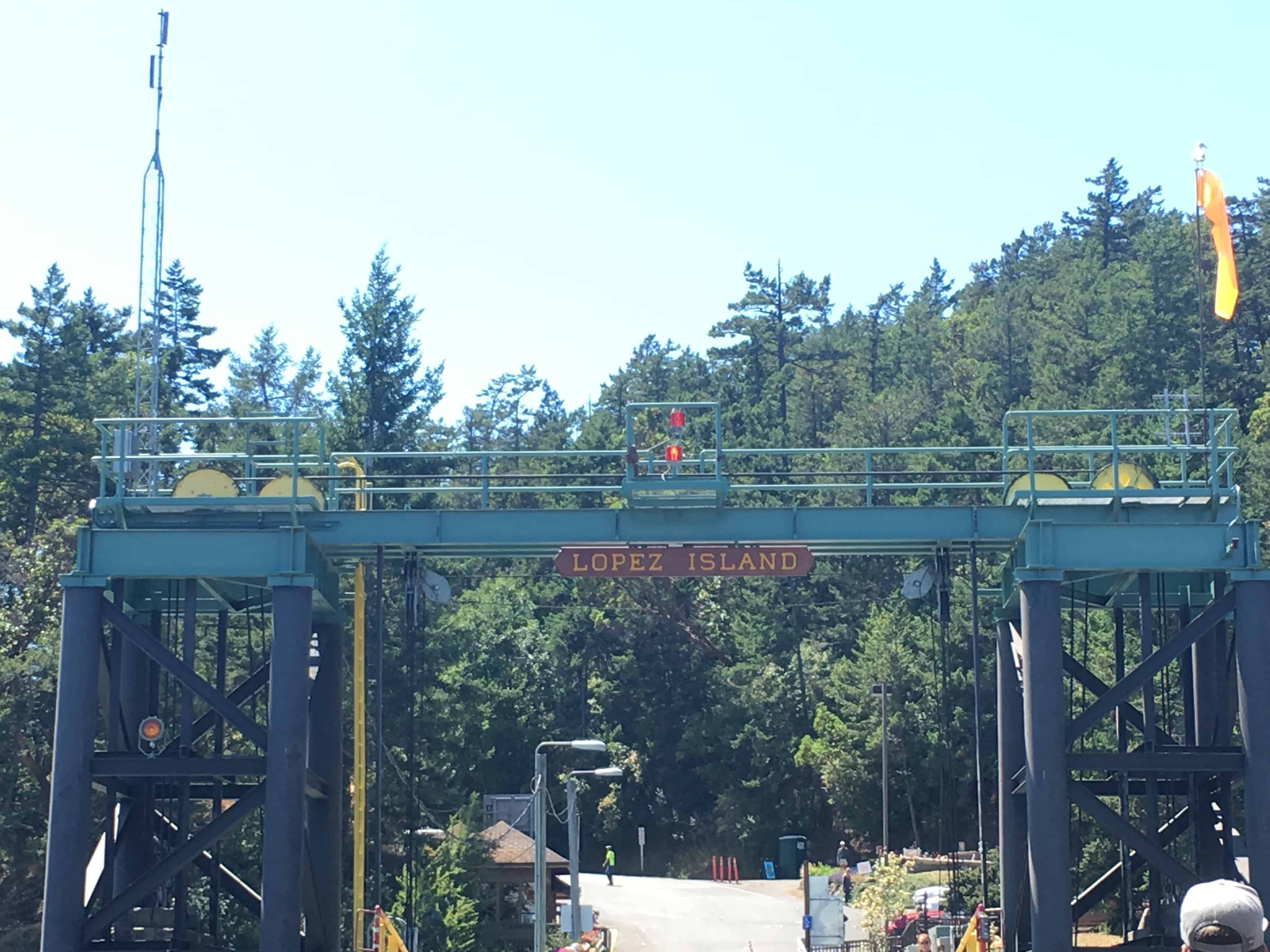 Arriving at Lopez Island