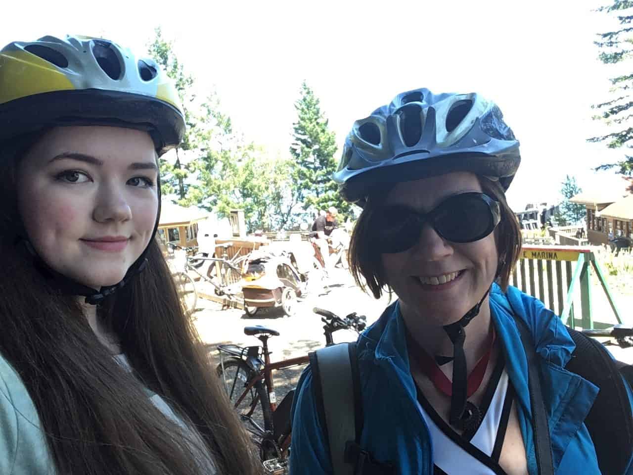 Bike gear on and ready to ride
