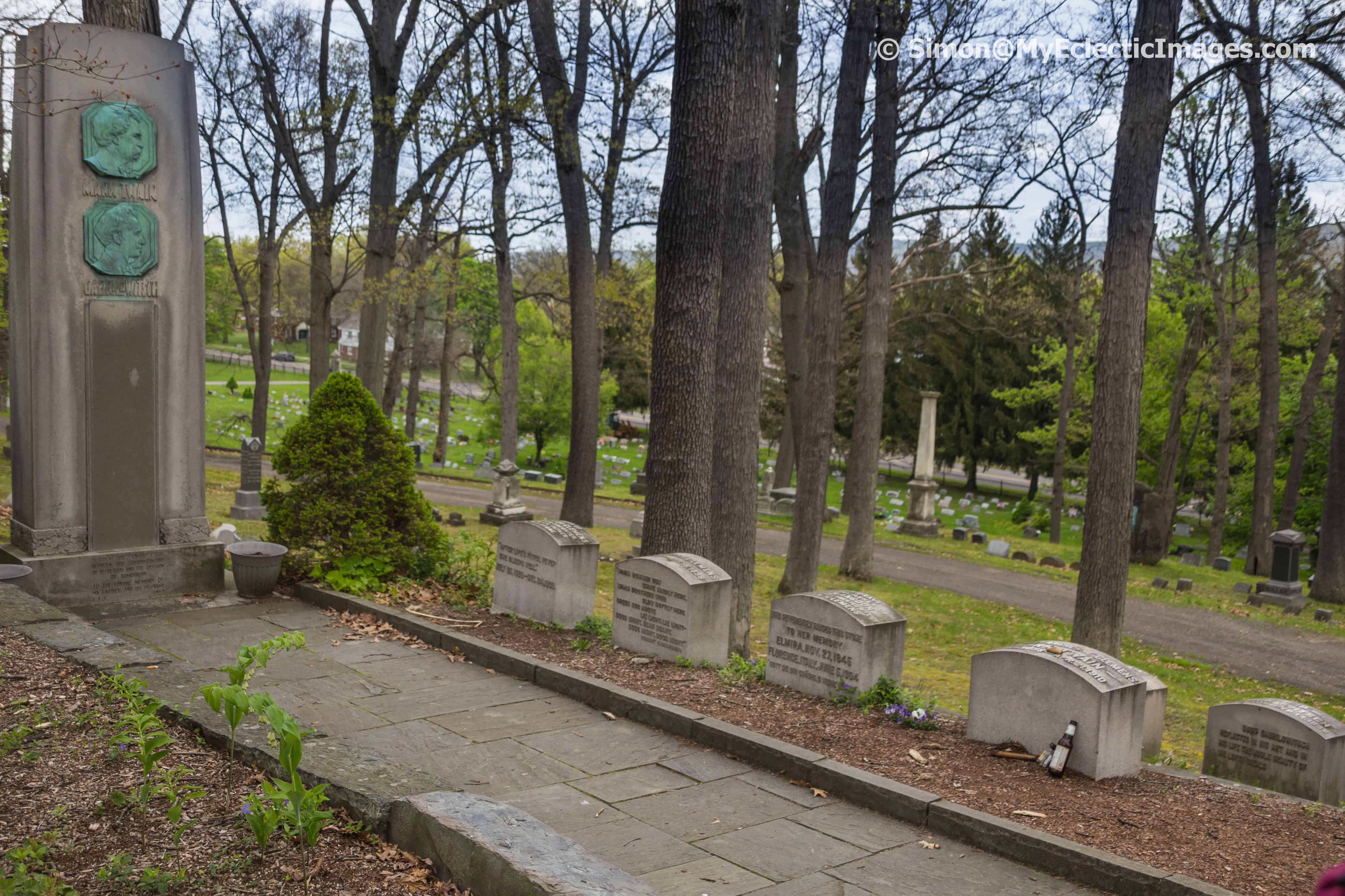 Clemens and Langdon family plots Elmira NY