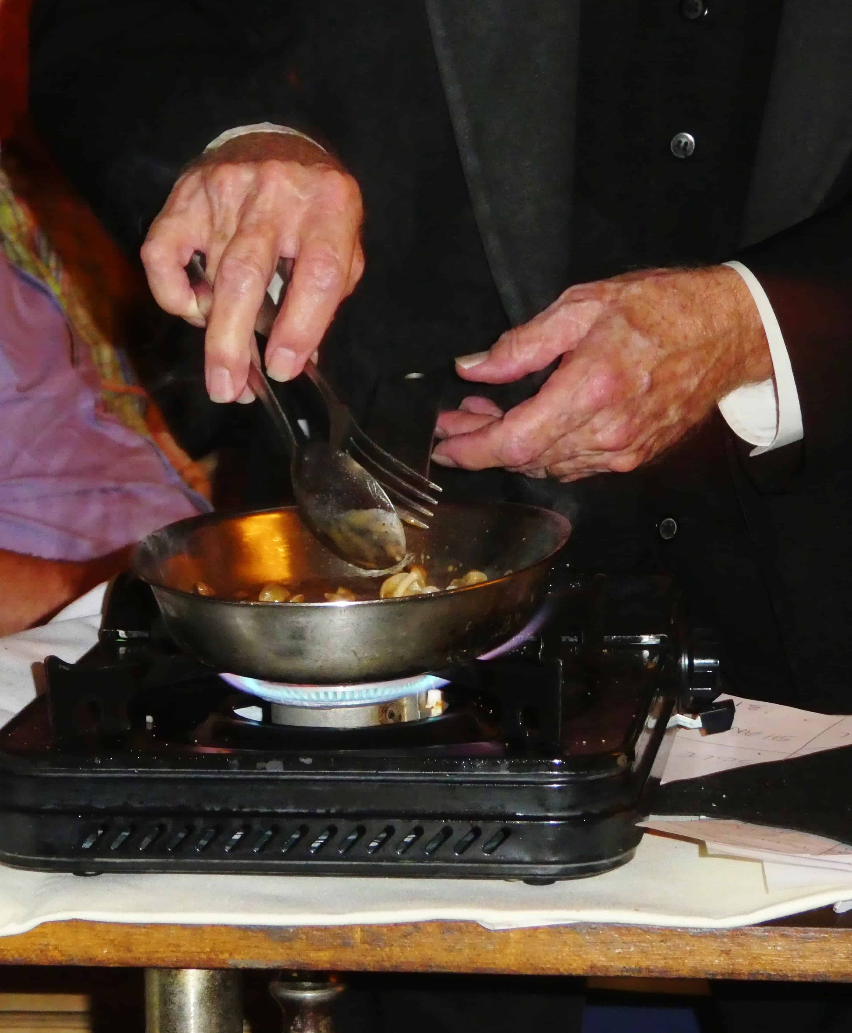 Finishing off tableside Melvyn's Palm Springs