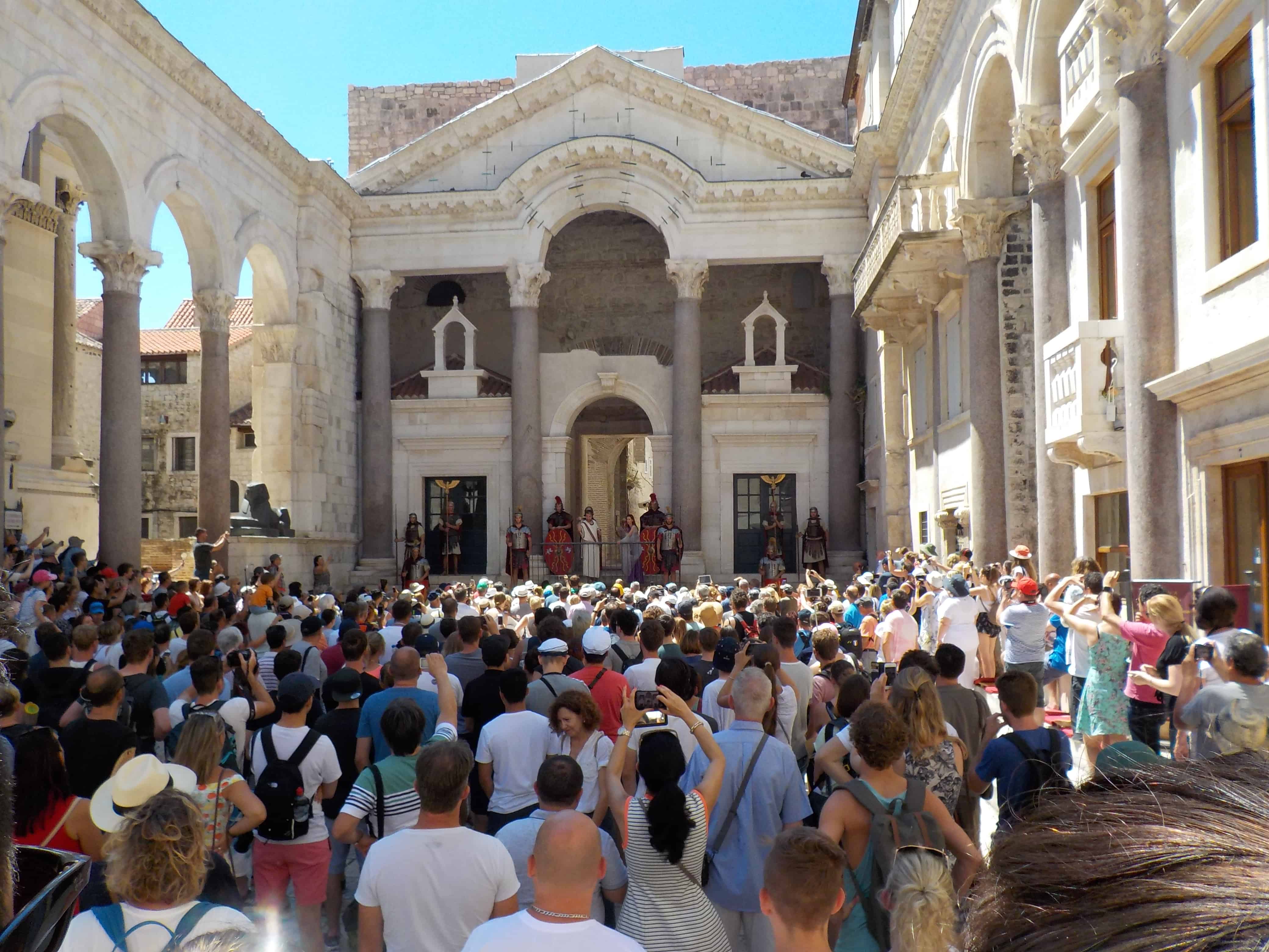 The Emperor addressing his subjects Split Croatia