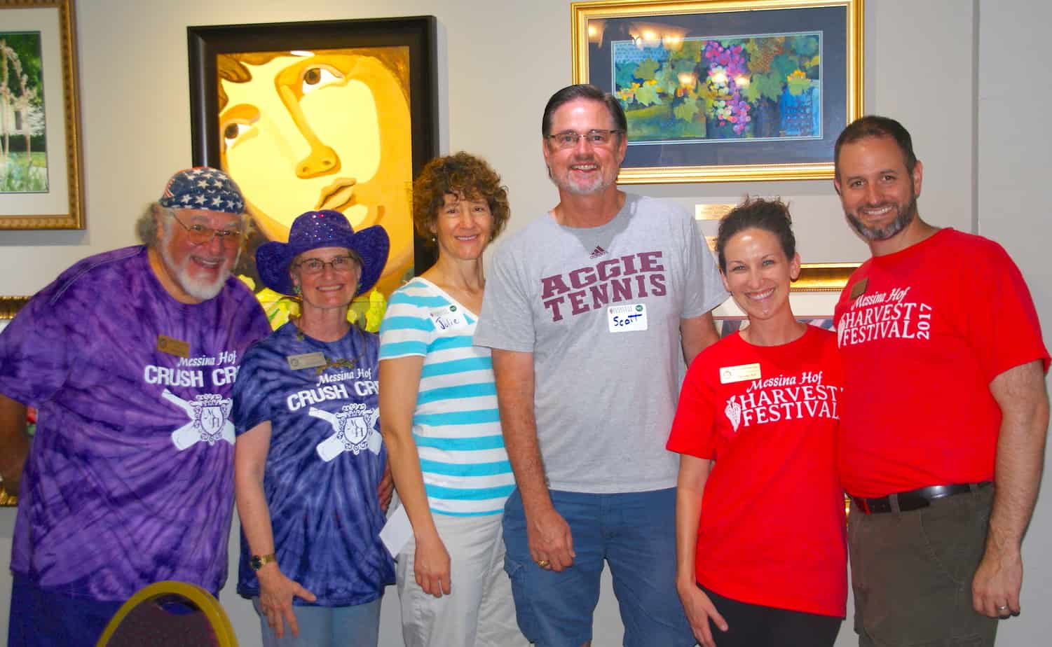 Paul's family with Julie Scott Messina Hof Winery