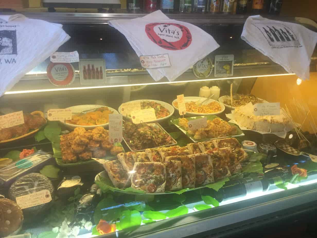 Take home items at Vita's Wildly Delicious Café Lopez Island