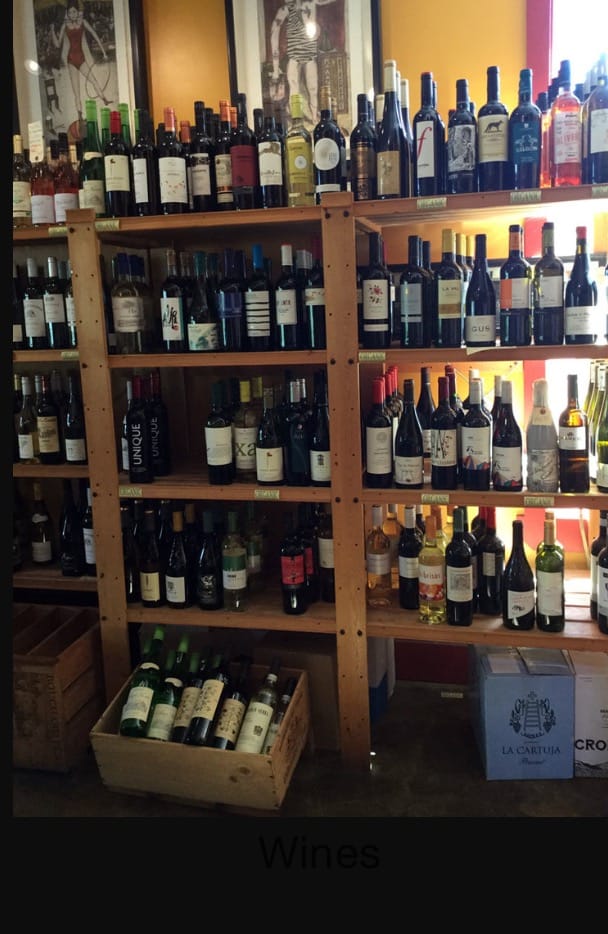 vast wine selection Vita's Wildly Delicious Café Lopez Island