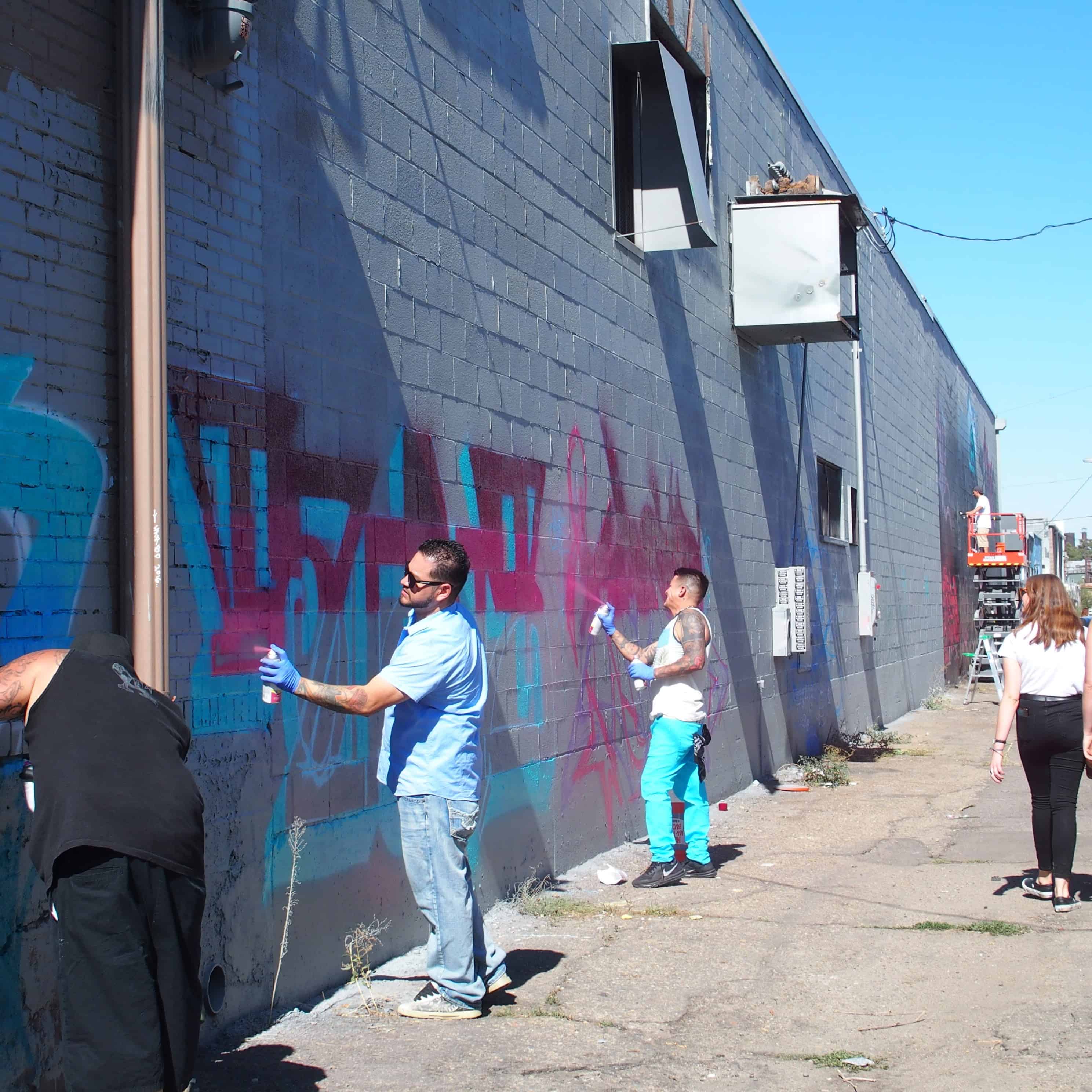 Artists at work Crush 2017 RiNo