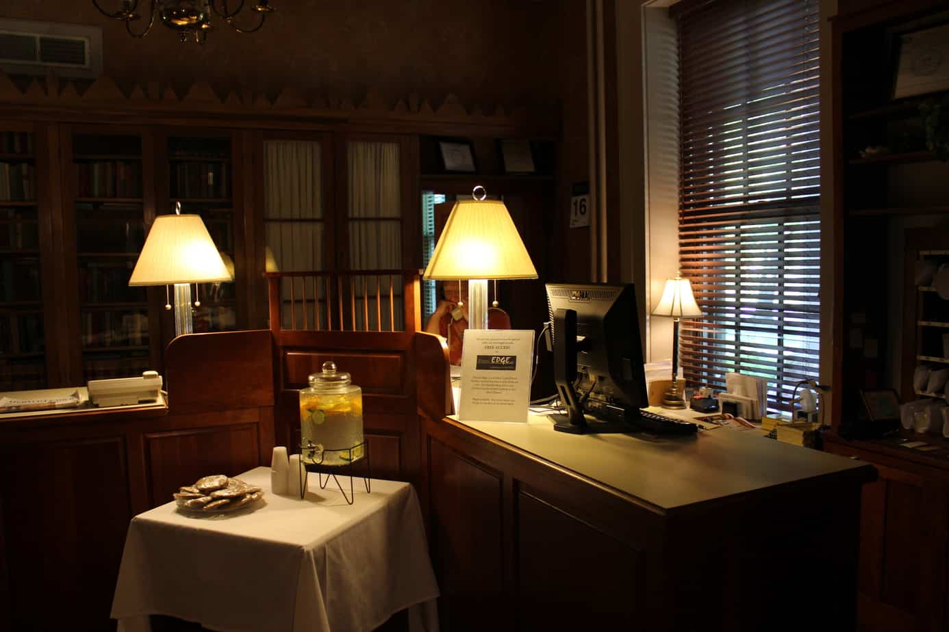 Beaumont Inn Reception Desk