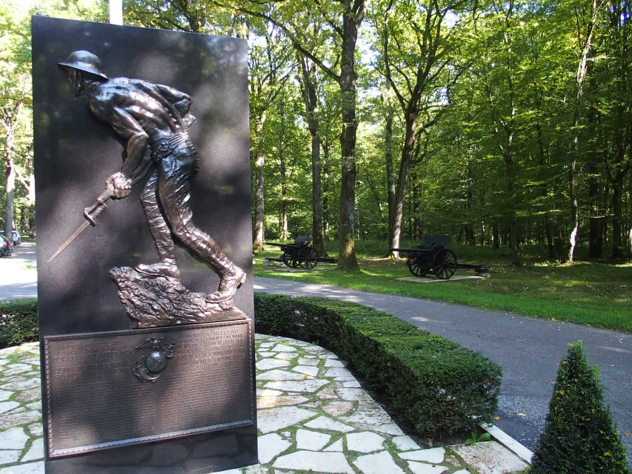‘Iron Mike’ - Monument to the US Marines at Bois Belleau