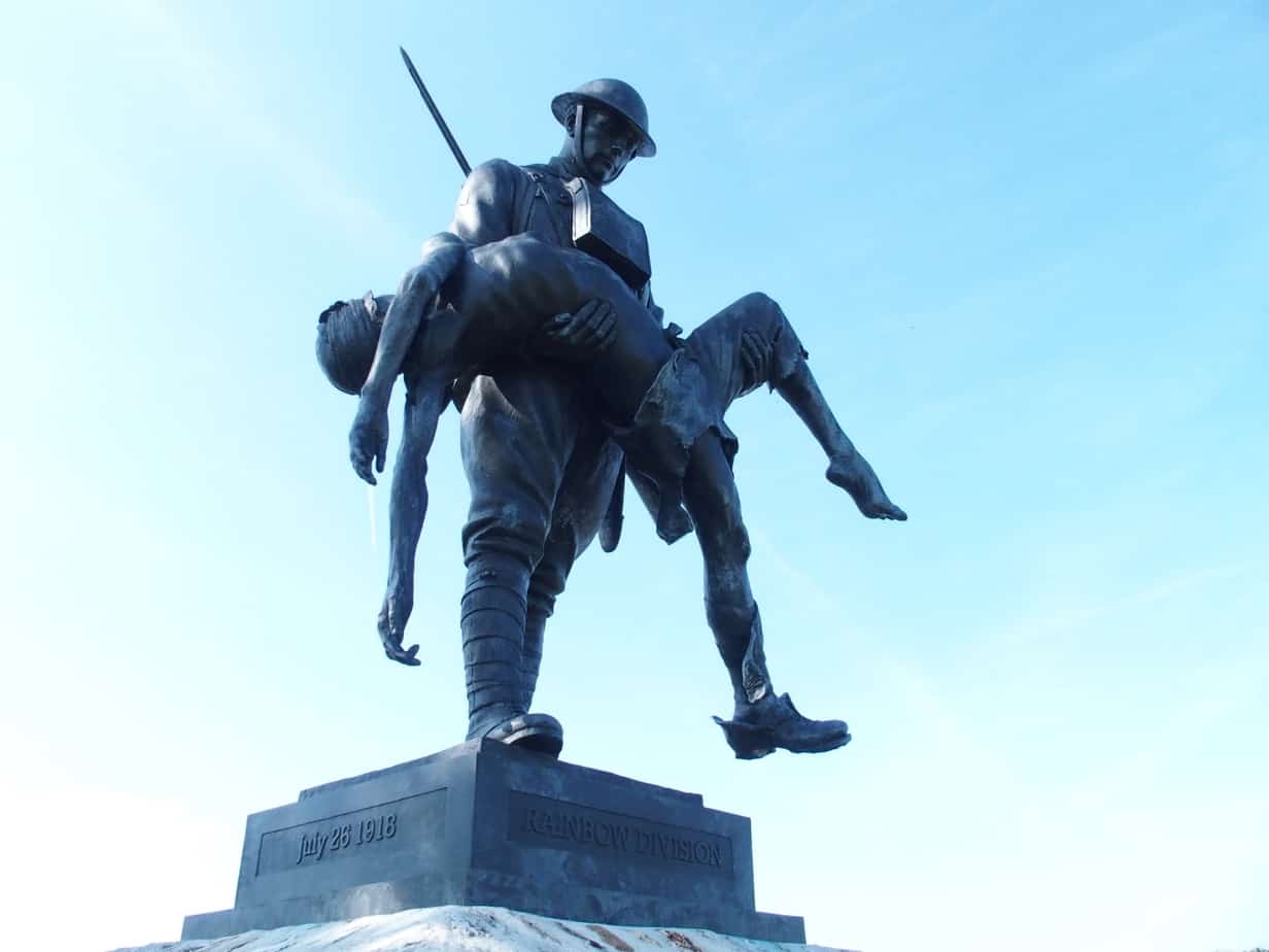 James Butler’s sculpture at the Croix Rouge Farm